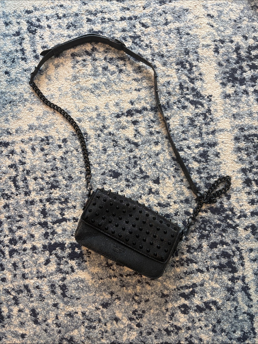 Victoria's Secret Black Studded Crossbody Bag
